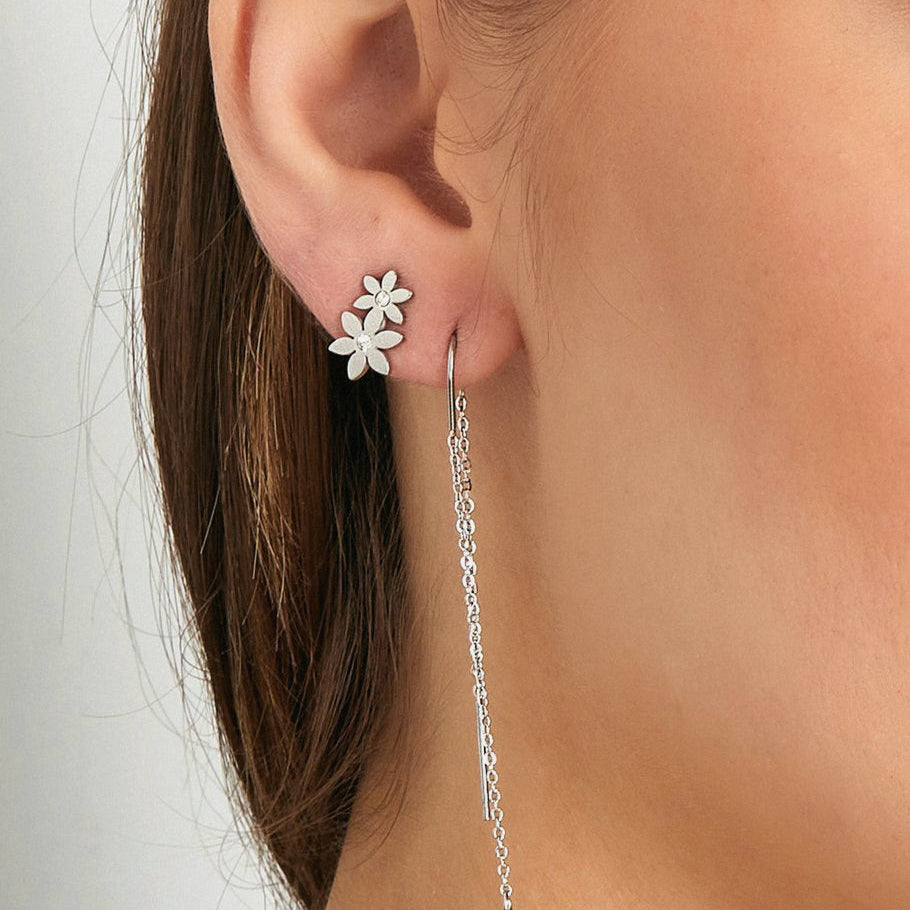Pendientes Doble flor